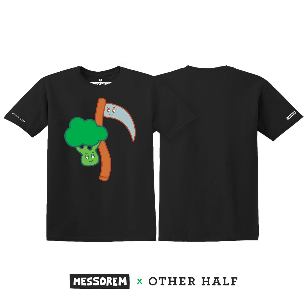 TSHIRT - BROCCOLI X FAUCHE - NOIR