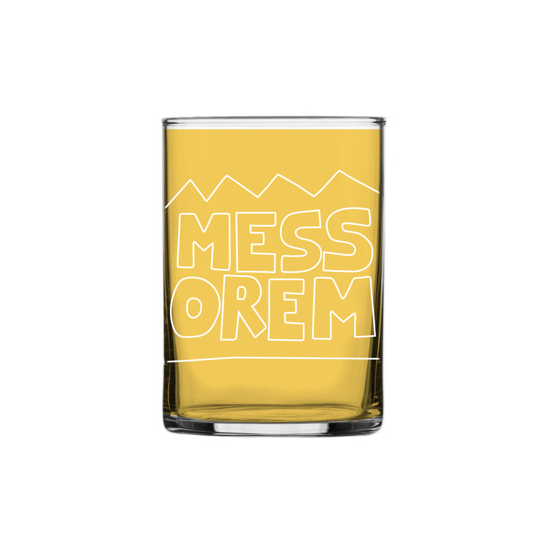 VERRE - LOGO MONTAGNE BLANC